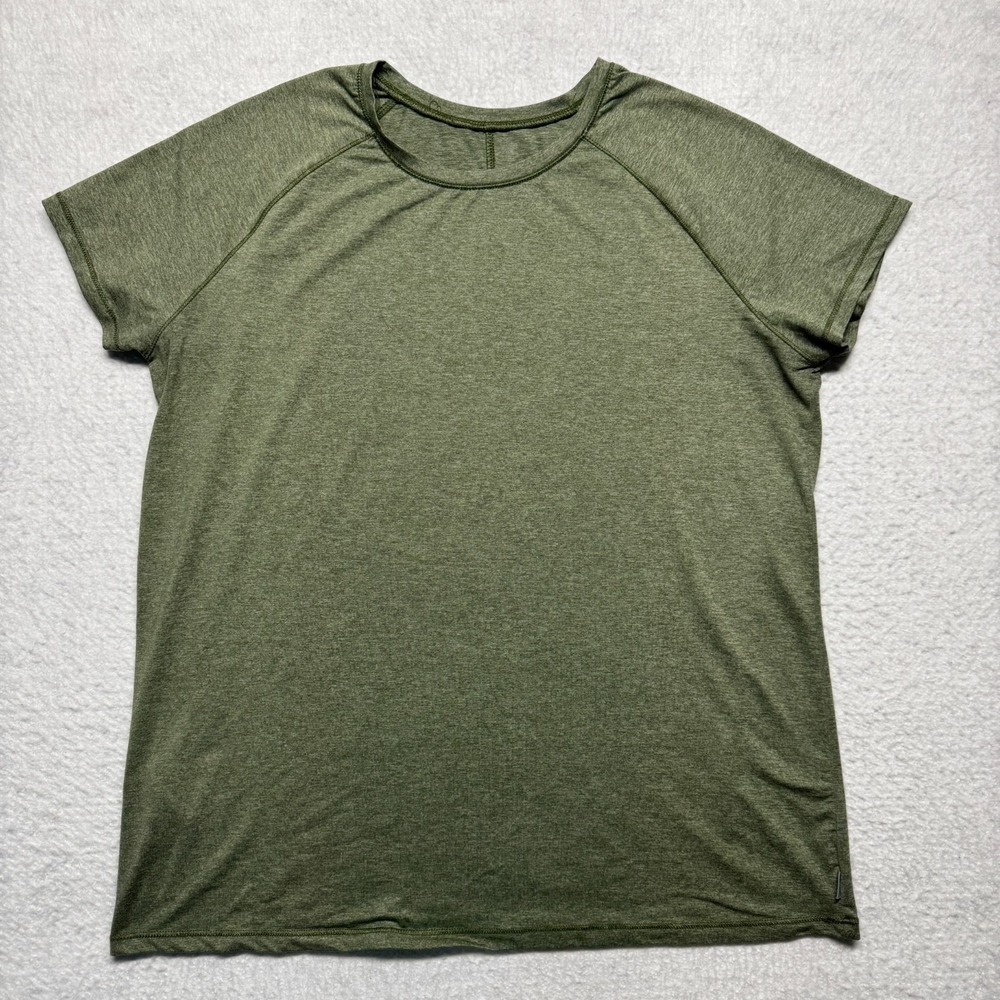 Eddie Bauer Shirt Top‎ Athletic Stretch Performance Green Women's Size Large